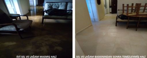 lagam ve lağım baskını sonrası temizliği